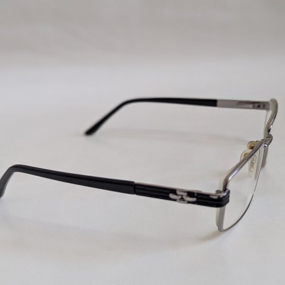 Rectangle Metal Combo Optical Frame Only (Silver) - Picture 2 of 5